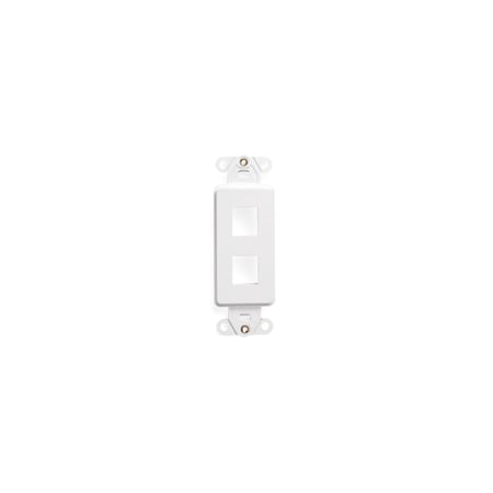 Leviton Wallplates Ins Dec 2 Qport Wh 41642-W
